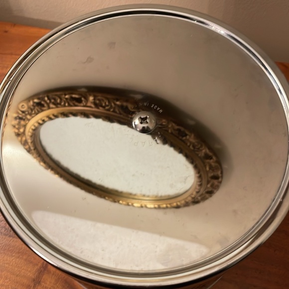 Atapco MCM 1960s 1970s croc embossed teal handle ice bucket barrage - Picture 15 of 16